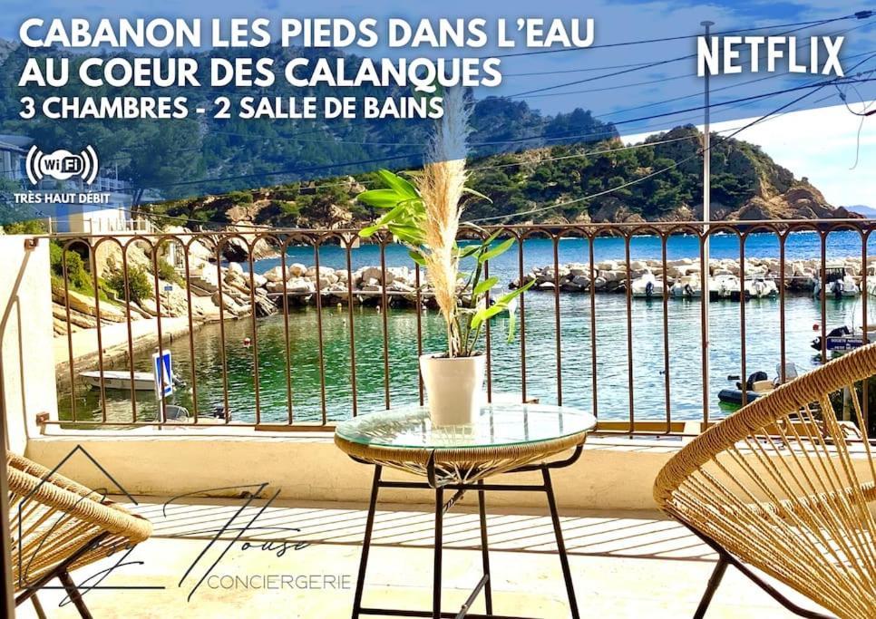Villa Le Cabanon - Les Pieds Dans L'Eau - Calanques - Wifi Ensues-la-Redonne Habitación foto